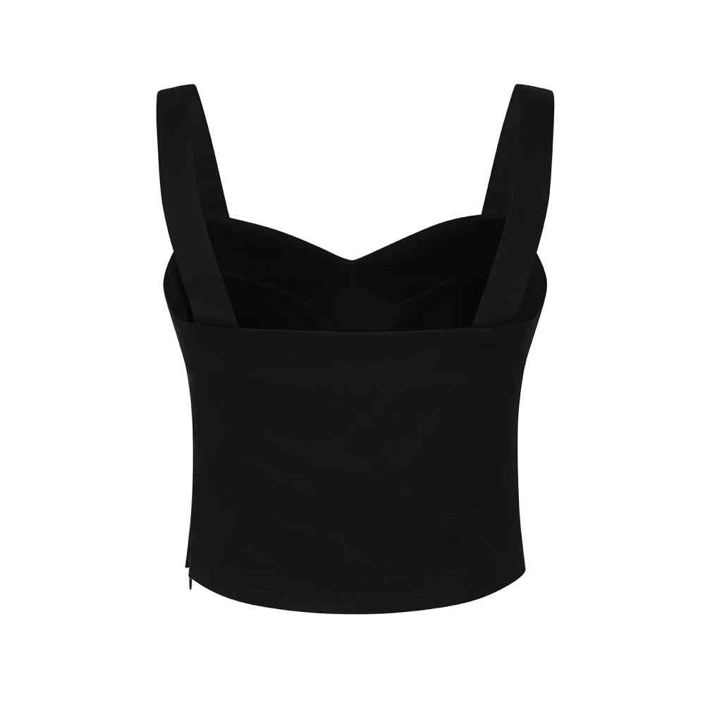 Banned - Maisie Plain Ã„rmelloses Top - Schwarz
